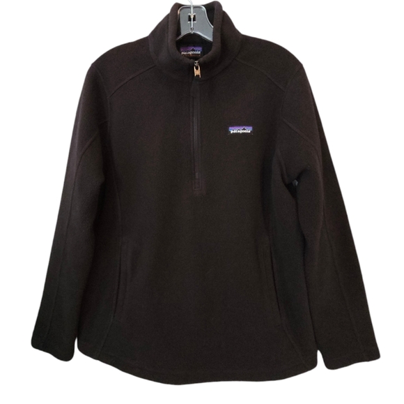 Patagonia Sweaters - Patagonia Synchilla Marsupial 1/4 Zip Fleece Pullover Black Size Large